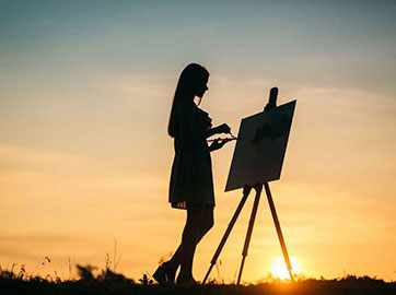 Le souffle comme un coup de pinceau